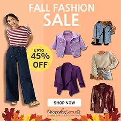 Get Up To 45% Off Women’s Fall Clothing